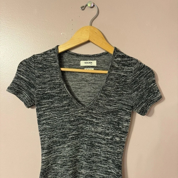 Aritzia Golden By TNA Inland Tshirt Dress Dark Gray Women  Size XS - Picture 3 of 7